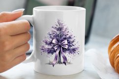 Lavender And Christmas Tree Sublimation Clipart Product Image 3