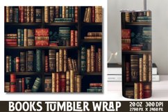 Tumbler Sublimation Wrap Magical Books Product Image 1