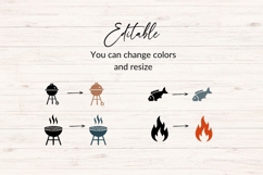 Barbecue SVG Bundle | 38 BBQ &amp; Grill Icons PNG DXF Product Image 4