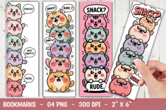 Snack Time Animals Bookmark Sublimation Product Image 1