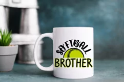 Softball brother svg, softball shirt svg, softball svg Product Image 3