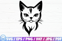 Cute Cat / Cat Face x100 Silhouette / Cricut / SVG BUNDLE Product Image 2