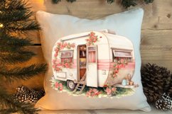 Watercolor Caravan Clipart, Caravan Clipart, Caravan Product Image 4