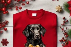 Black Retriever Christmas PNG Instant Download,Christmas Dog Product Image 4
