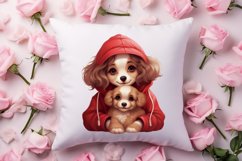 Cute Valentine Dog Clipart, Valentines Day Dog Clipart Product Image 4