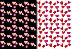 Valentine&#039;s patterns / Heart seamless patterns - 8 designs Product Image 4