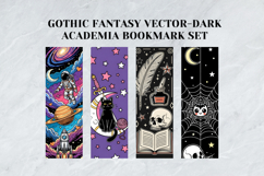 Gothic Fantasy Vector Dark Academia Bookmark Set Product Image 4