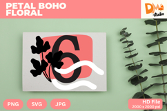 Petal Boho Floral Monogram Product Image 1