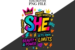She is a queen png design for T-shirts Product Image 2