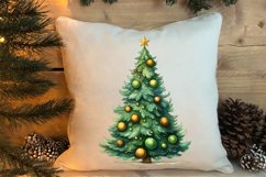 Watercolor Christmas tree clipart, Christmas tree Clipart Product Image 4