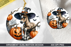 Horse Foal Stained Glass Ornament PNG, Digital Download File Product Image 1