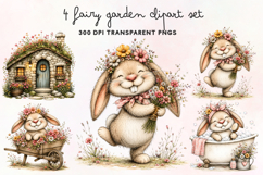 Fairy Garden Clipart PNG Product Image 1