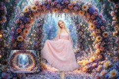 32 Fantasy Floral Arch Digital Backdrops Product Image 4