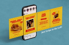 Fast Food Branding Instagram Carousel &amp; Canva Template Product Image 4
