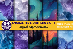 Enchanted Northern Light Backgrounds PNG Product Image 1