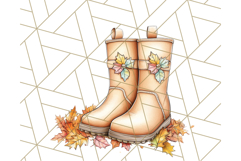 Pumpkin Spice Chibi Girls, Fall Accessories PNG, Cozy Autumn Product Image 4