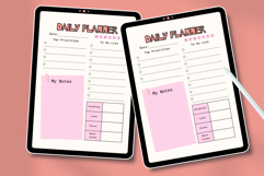Cute Aesthetic Daily Planner Template | Editable Printable Product Image 4