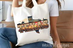 Texas State PNG, Vintage Western Sunset Sublimation Design Product Image 5