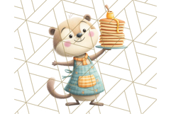 Cozy Safari Baking Animals PNG, Cute Jungle Kitchen Art Product Image 4