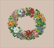 Vintage Cross Stitch Scheme Wreath 3 Product Image 7