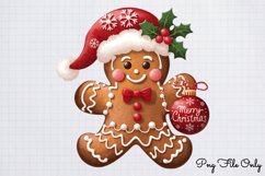 Gingerbread Man Clipart Bundle PNG Product Image 9