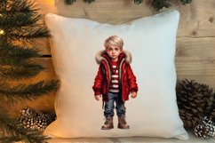 Funny Christmas Boy At Home Clipart Sublimation Product Image 4