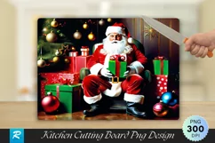 Santa’s Elves with Toys Cutting Board PNG Design Product Image 1