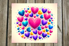 Love Hearts | 4 Skinny tumbler sublimation designs Product Image 4