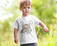 Personalized Kid Name Easter Bunny Png | Boy Easter Svg Product Image 3