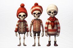 Christmas Skeleton Sublimation PNG Product Image 4