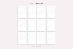 2029 Monthly Planner, Printable &amp; Fillable, A4/Letter Size Product Image 4