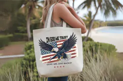 In God We Trust PNG, Eagle USA Flag PNG Sublimation Design Product Image 4