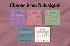 2026 Printable Desk Calendar - Zodiac | Teal Blue Product Image 4