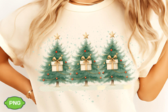 Watercolor Christmas Tree Clipart, Christmas Trees PNG Product Image 3