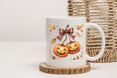 Retro Halloween Pumpkin Cherries Clipart Product Image 4