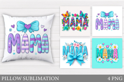 Mother's Day Pillow Design. Mother's Day Sublimation Product Image 1