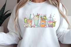 Easter Frog Drinks PNG - Spring Coffee Lover Sublimation Product Image 2