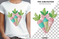 Patchwork carrots png design for T-shirts Product Image 4