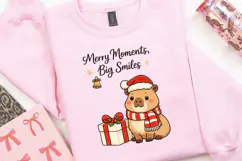 Capybara Christmas PNG, Merry Moments Big Smiles PNG, Cute Product Image 2