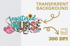 Registered Nurse PNG Sublimation Design, RN Shirt Graphic, C Product Image 4
