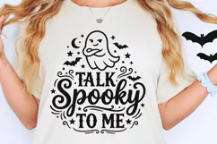 Talk Spooky To Me Svg, Funny Halloween Svg, Funny Ghost Svg Product Image 5