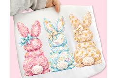 Bunny Coquette Bow PNG, Brushstroke bunny easter PNG, Bunny Product Image 6