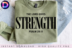 The Lord Gives Strength Psalm 29:11 Christian Bible Verse Product Image 3
