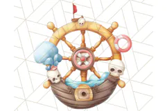 Cartoon Pirate Kids and Animals PNG Clipart for Fun Designs Product Image 4