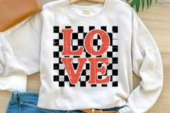LOVE PNG | Retro Valentine’s Day Sublimation Design Product Image 1