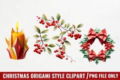 Christmas Origami Style Sublimation Product Image 1