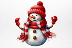 Funny Snowman Sublimation PNG Product Image 4