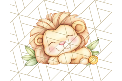 Pastel Safari Jungle Baby Animals PNG Clipart, Nursery Product Image 4