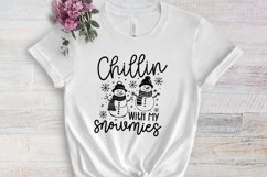Chillin with my snowmies SVG Product Image 2