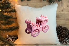 Pink Christmas Crochet Clipart, Christmas PNG Product Image 4